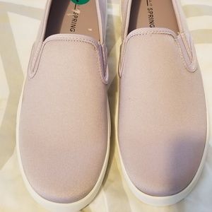 purple slip ons